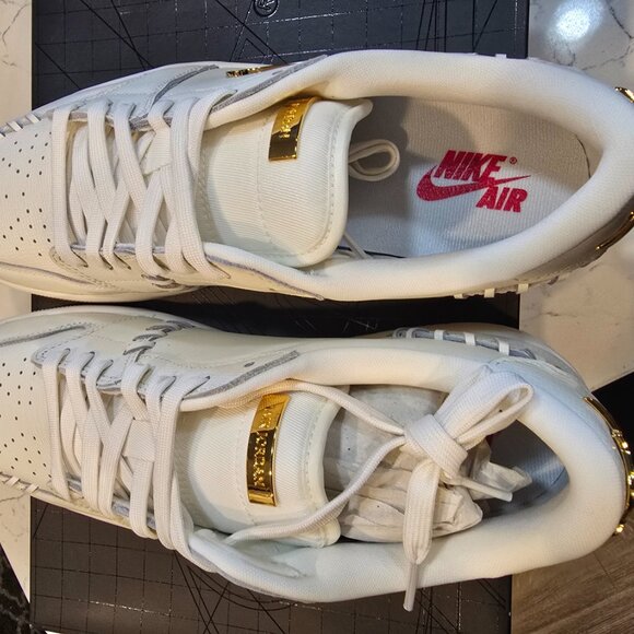 FN5032-100 Nike Air Jordan 1 Low Method Of Make White Gold MEN'S SIZE 10 US NEW - Picture 7 of 16